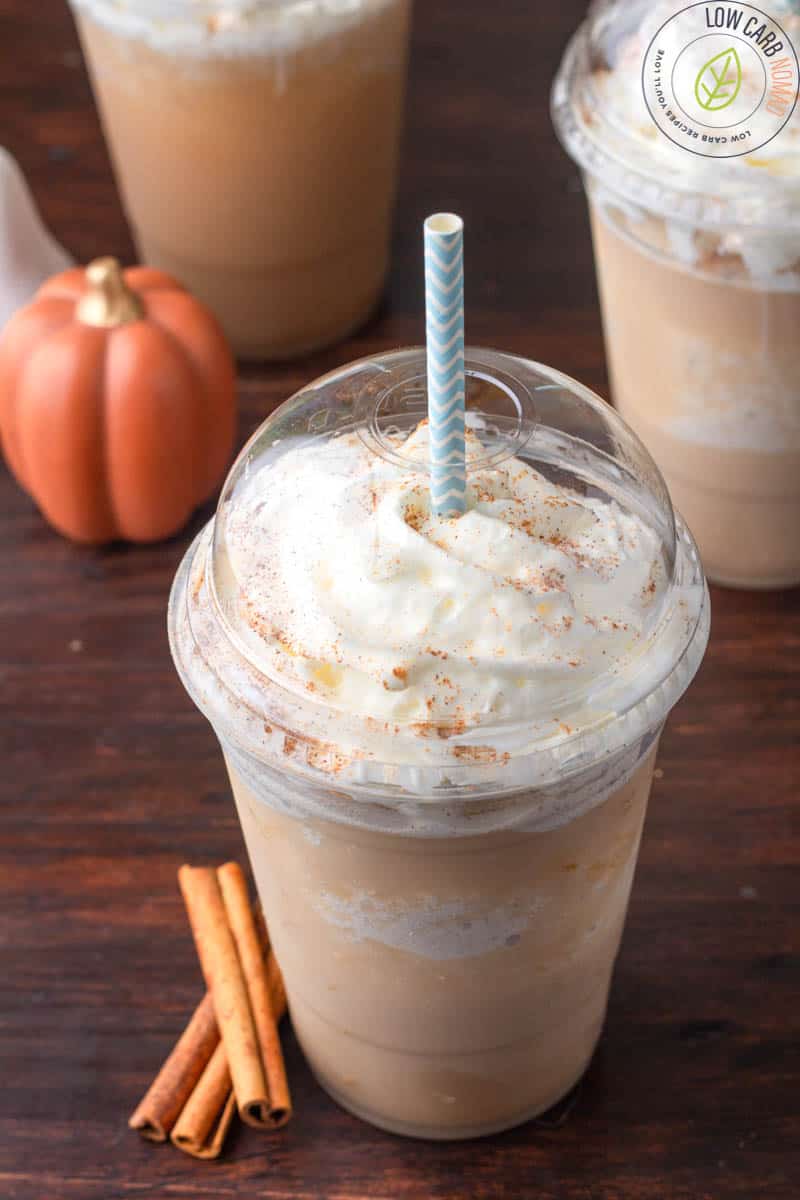 pumpkin spice keto frappuccino