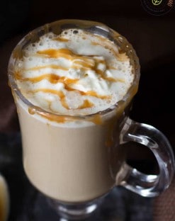 Low Carb Salted Caramel Pumpkin Spice Latte