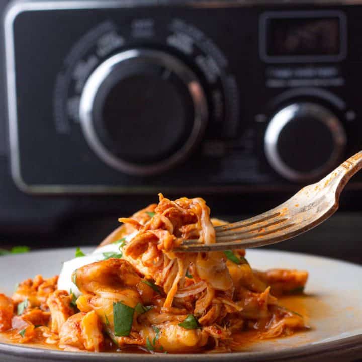 Low Carb Slow Cooker Chicken Enchilada Casserole