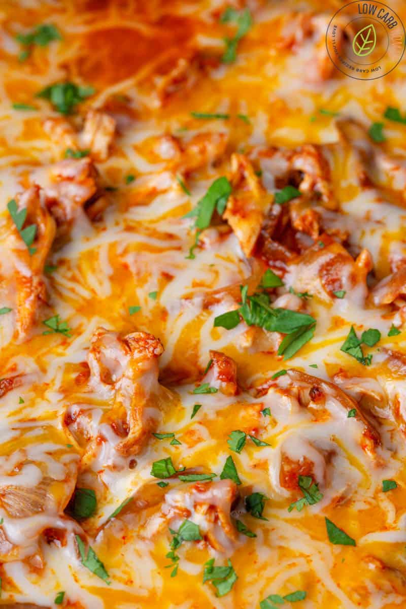 Low Carb Slow Cooker Chicken Enchilada Casserole recipe