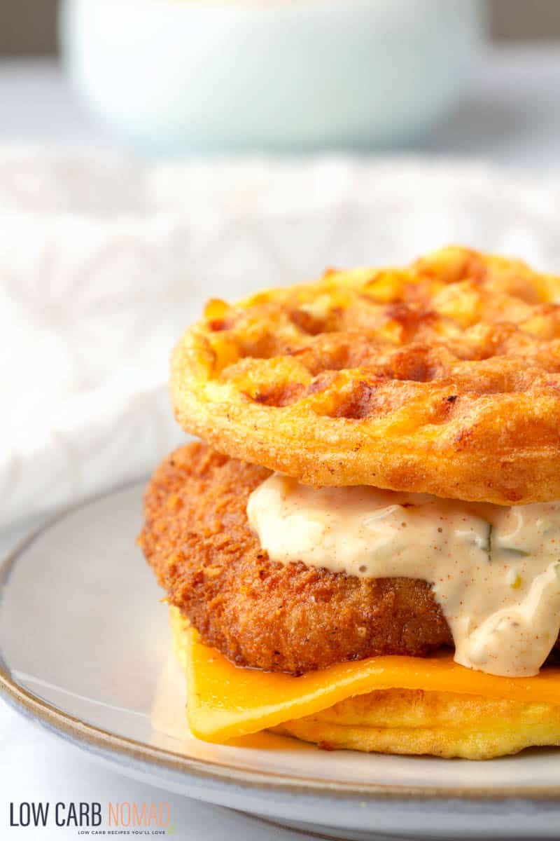 low carb Fried Fish sandwich