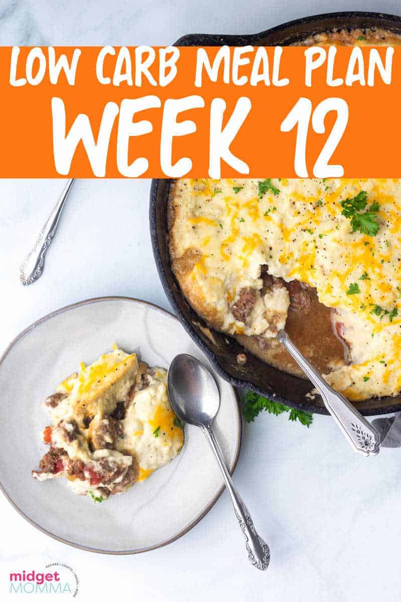 LOW CARB MEAL PLAN WEEK 12