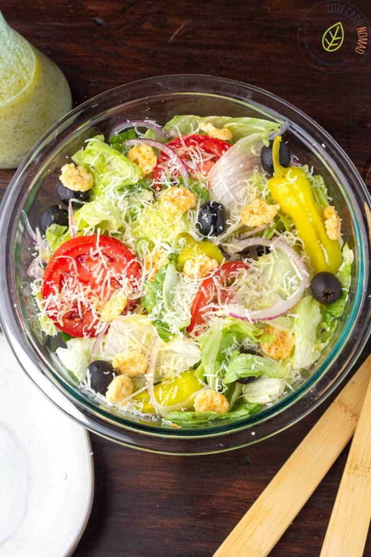 Low Carb Olive Garden Salad • Low Carb Nomad