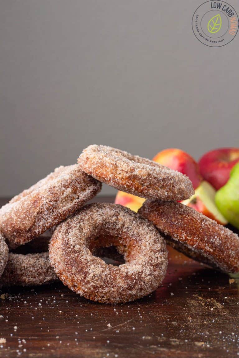 Low Carb Cinnamon Apple Donuts • Low Carb Nomad