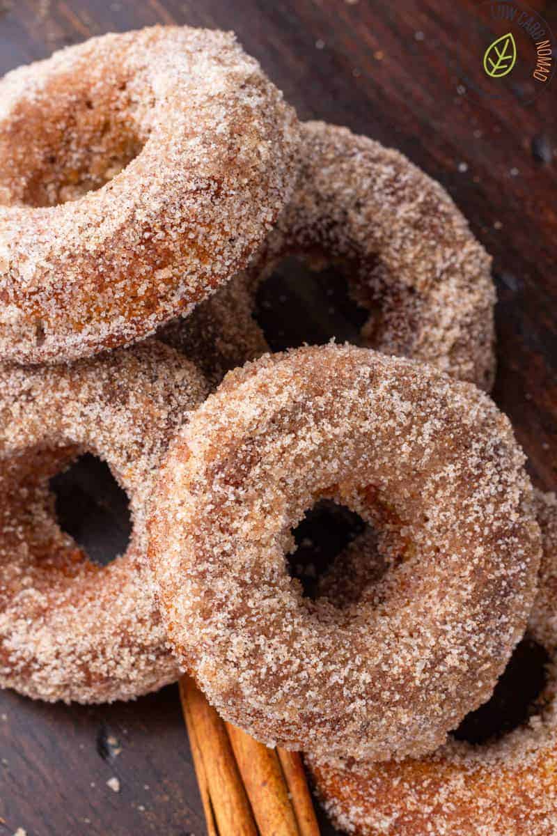 Low carb Keto Apple Donuts