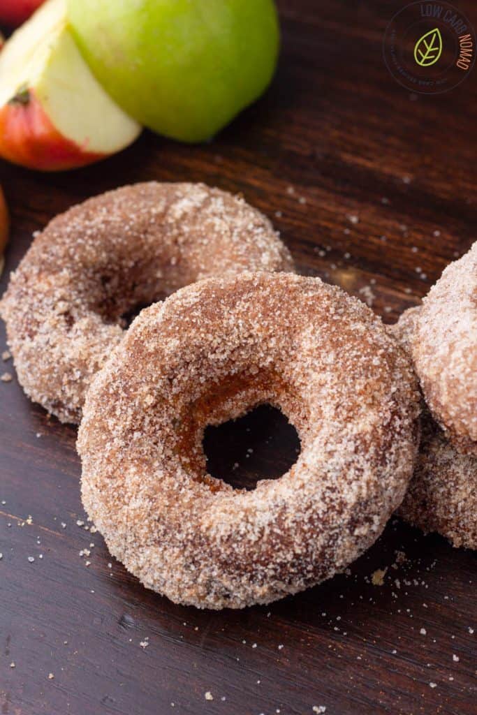 Low Carb Cinnamon Apple Donuts • Low Carb Nomad