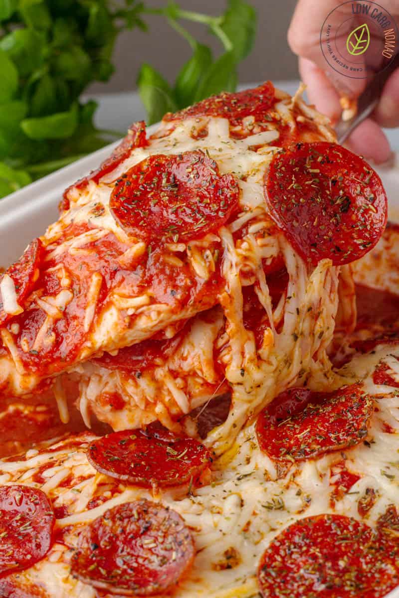 Pepperoni Pizza stuffed chicken