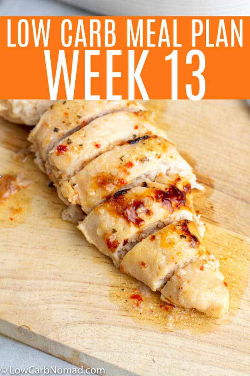 WEEK 13 LOW CARB MEAL PLAN