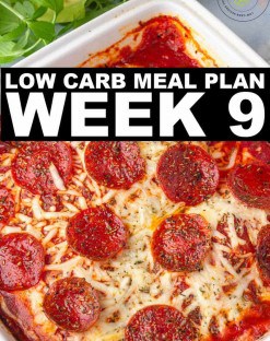 WEEK 9 LOW CARB MEAL PLAN