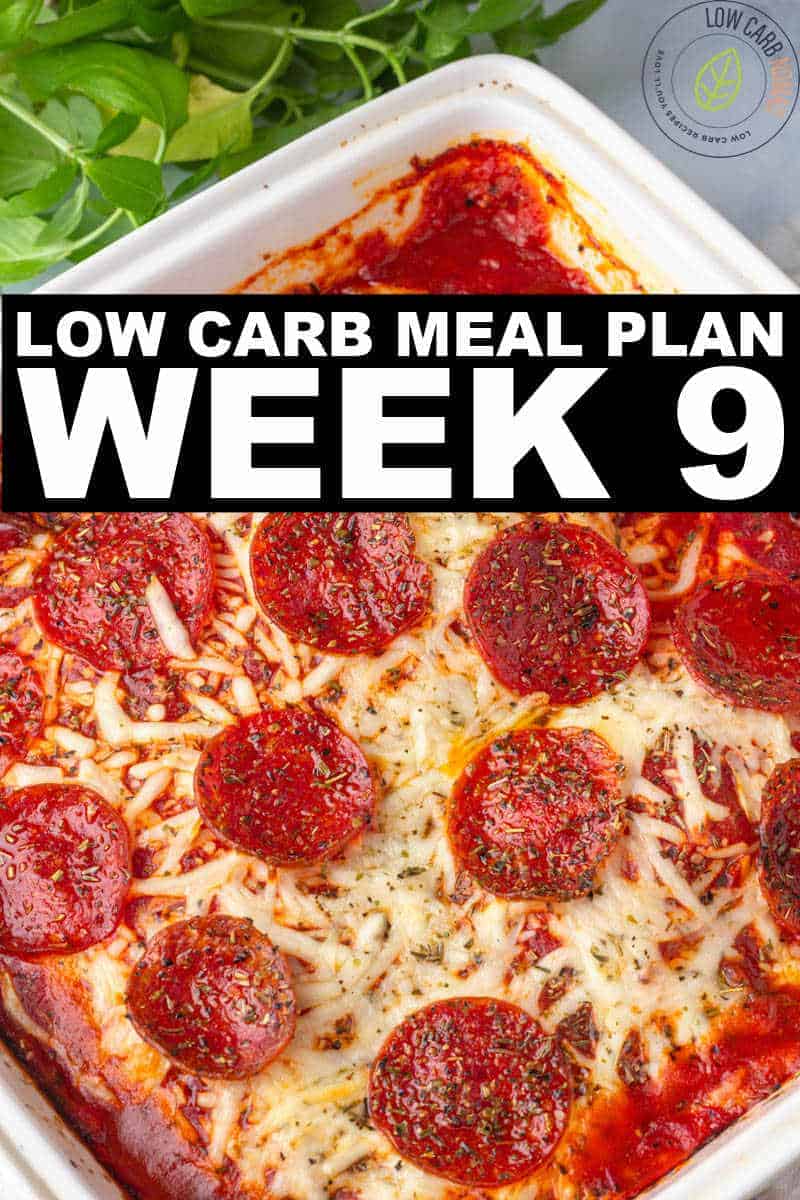 WEEK 9 LOW CARB MEAL PLAN