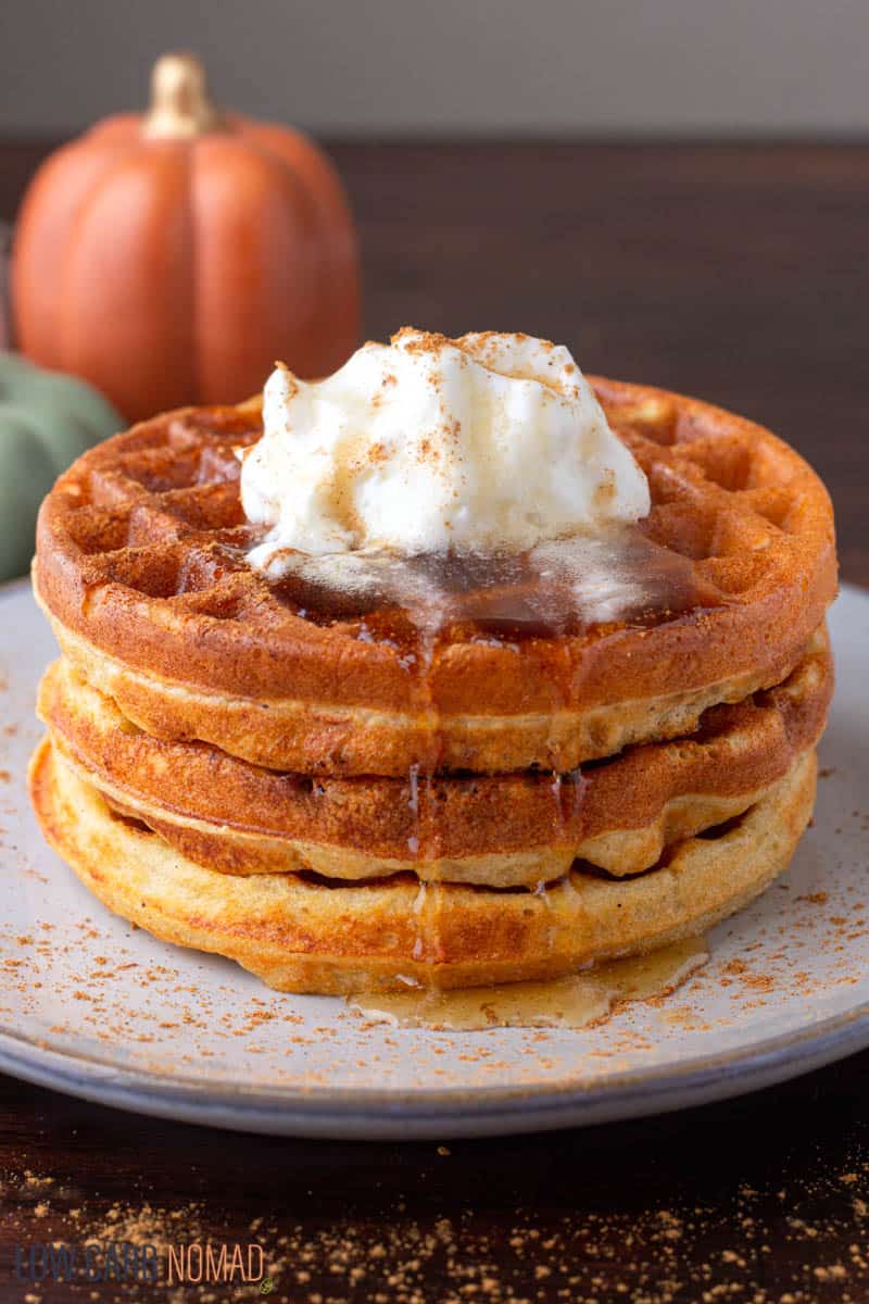 pumpkin spice chaffle