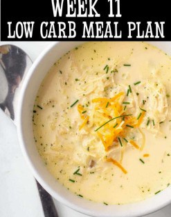 week 11 low carb meal plan