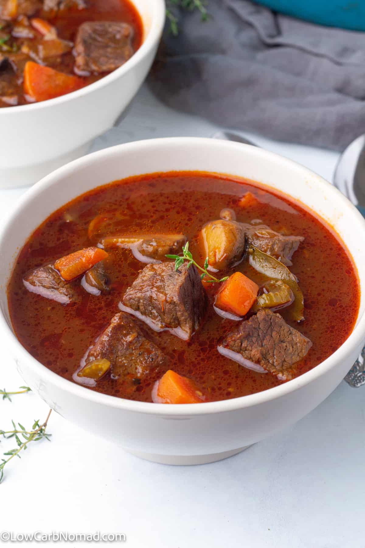 Keto low carb beef stew recipe