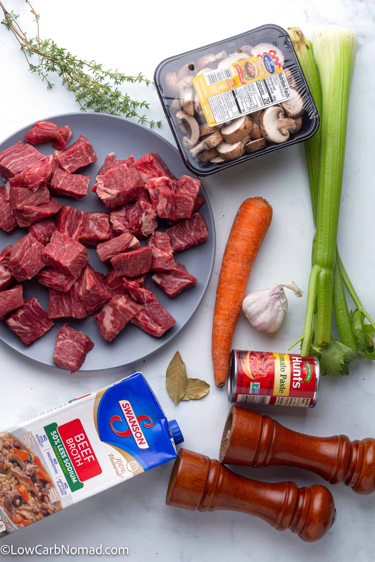 Keto low carb beef stew recipe ingredients