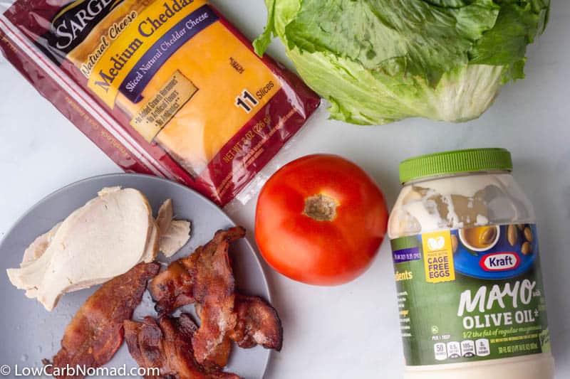 Keto Turkey Club Ingredients