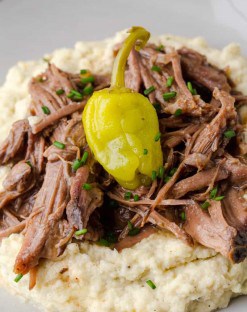 Slow Cooker Mississippi Pot Roast