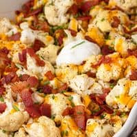 loaded cauliflower casserole