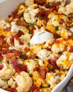 loaded cauliflower casserole