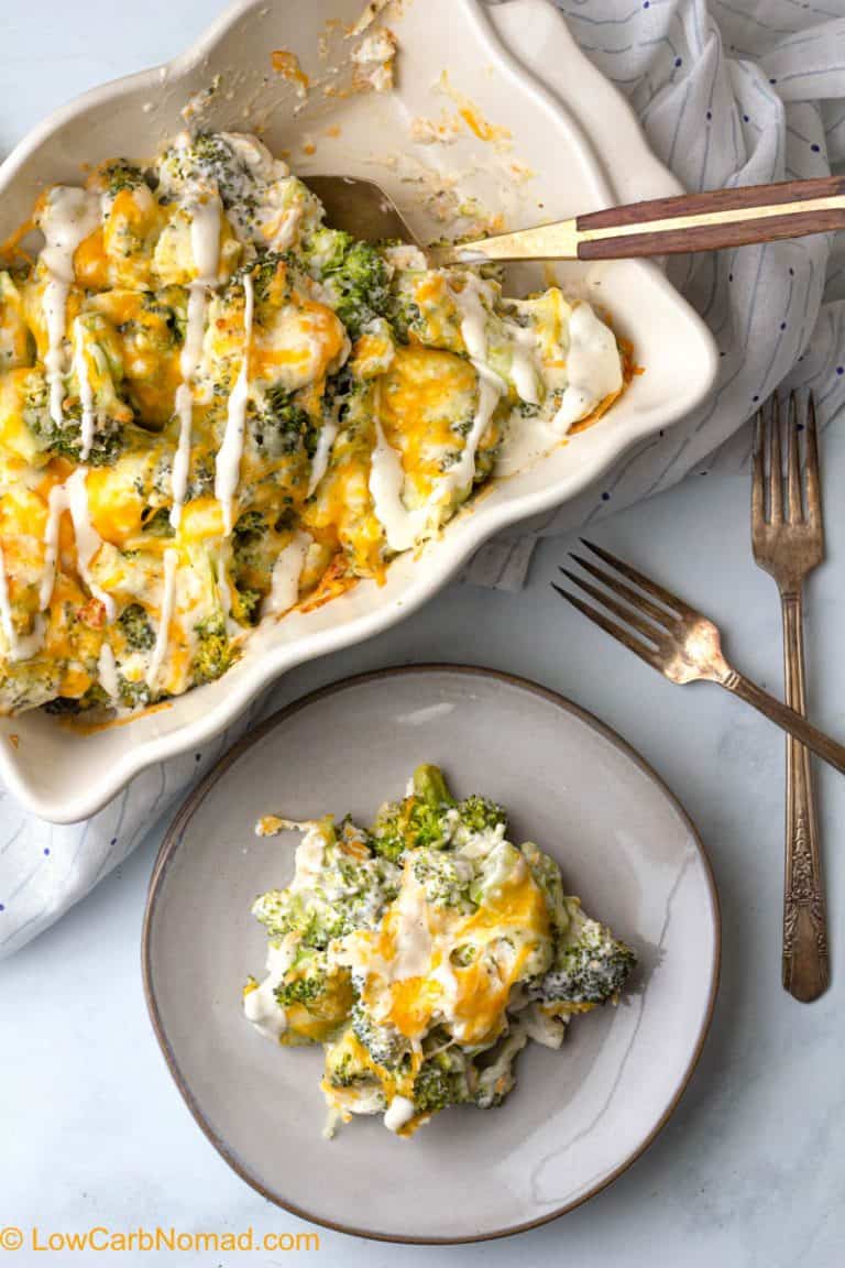Keto Easy Broccoli and Cheese Casserole • Low Carb Nomad