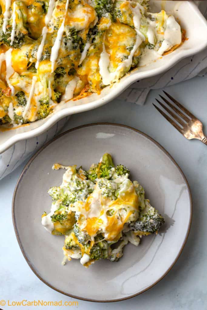Keto Easy Broccoli and Cheese Casserole • Low Carb Nomad