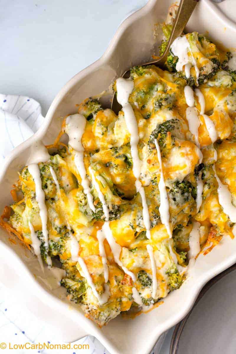 Cheesy Broccoli Casserole -Keto Side Dishes