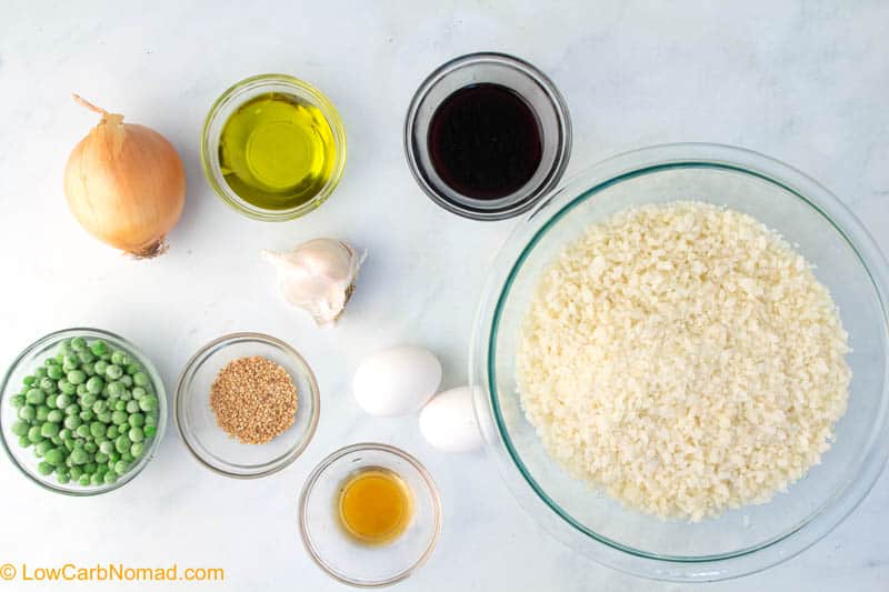 Cauliflower Fried Rice ingredients