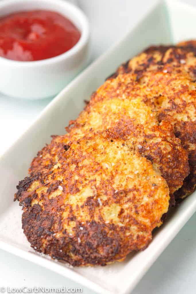 Cauliflower Hash browns (Low Carb & Keto!) • Low Carb Nomad