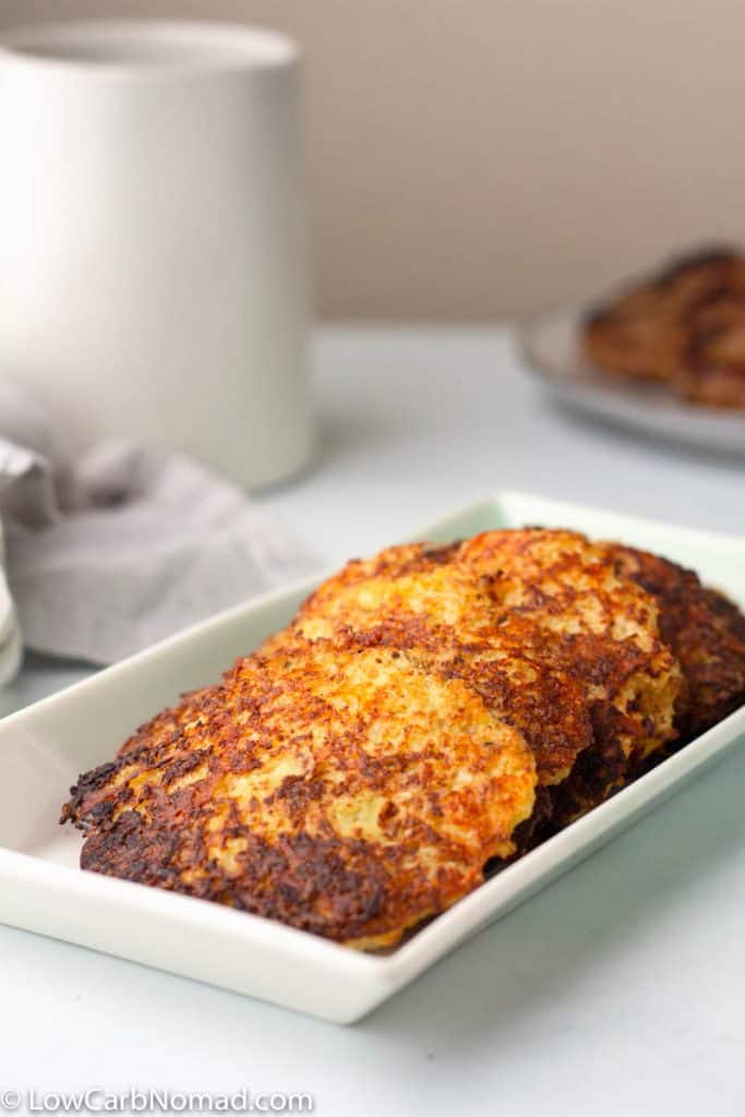 Cauliflower Hash browns (Low Carb & Keto!) • Low Carb Nomad