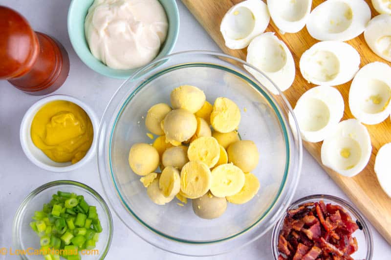 Christmas Deviled Eggs ingredients