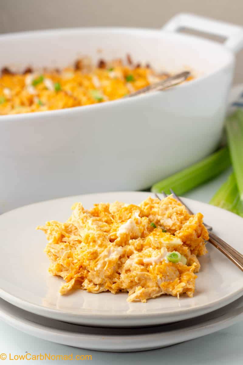 Low Carb Buffalo Chicken Casserole