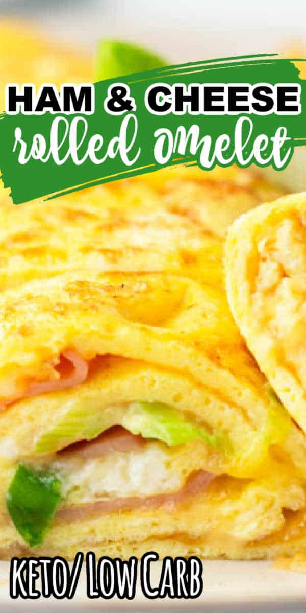Ham and Cheese Rolled Omelet • Low Carb Nomad
