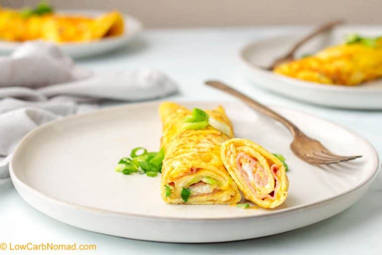 Ham and cheese rolled omelet_11 • Low Carb Nomad