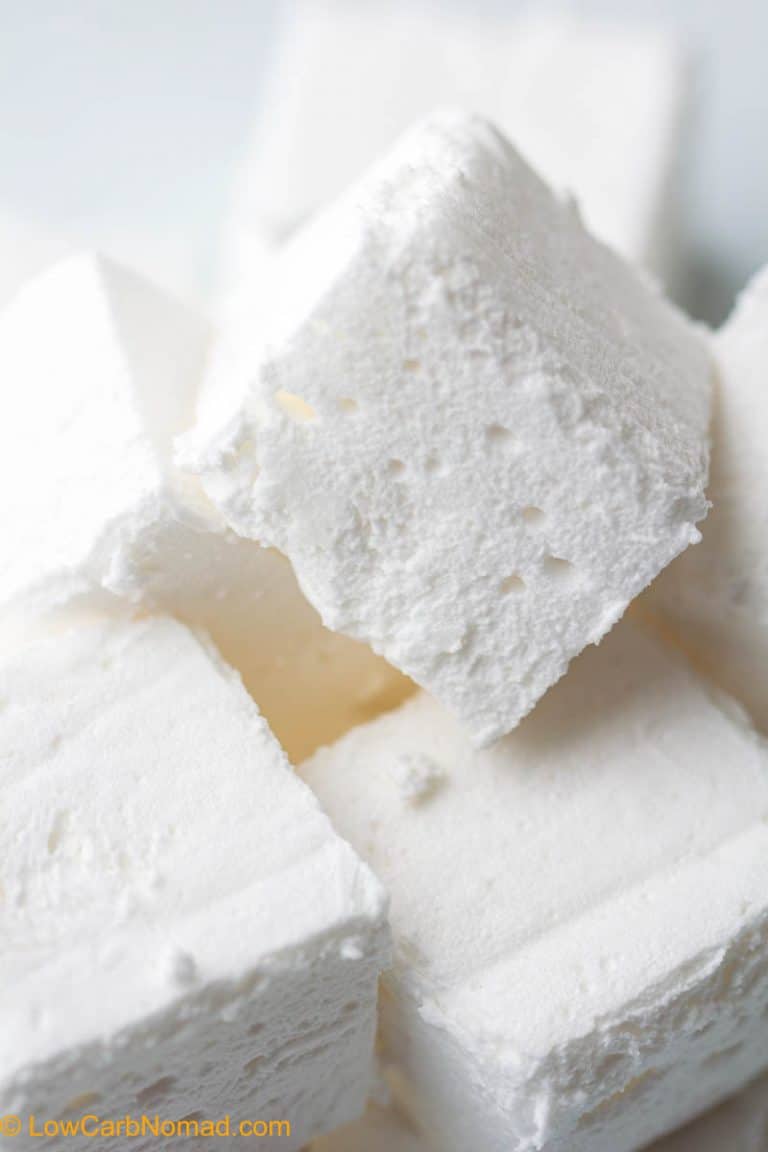 Fluffy and Sweet Sugar Free Marshmallows • Low Carb Nomad