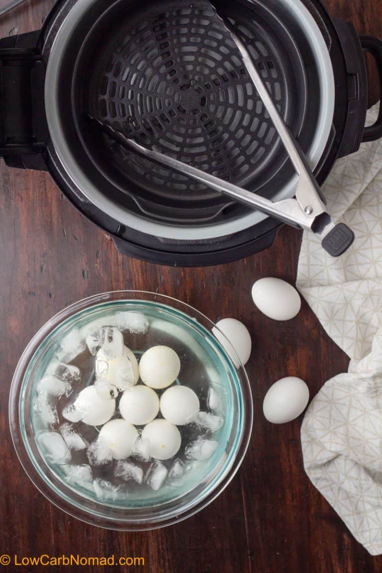 Air Fried Hard Boiled Eggs • Low Carb Nomad