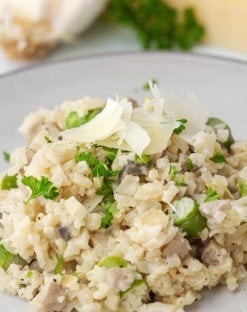 close up photo of Cauliflower Risotto