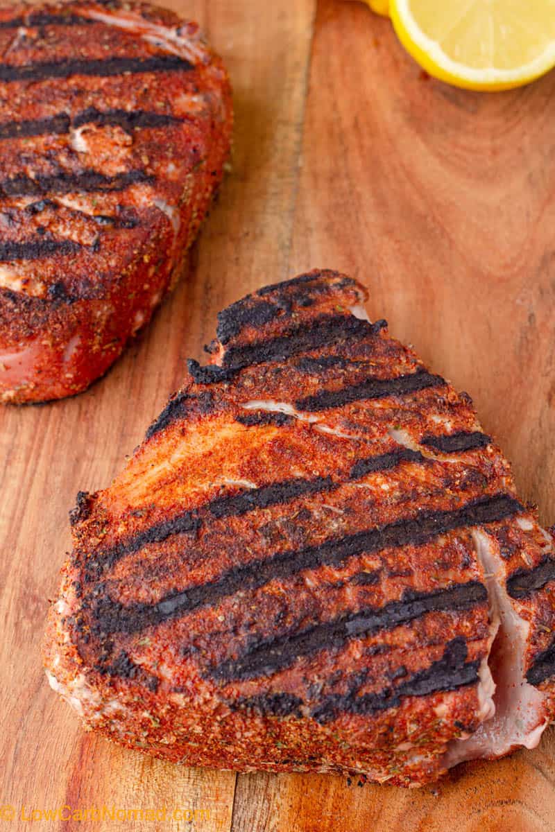 Grilled Blackened Tuna Steaks • Low Carb Nomad