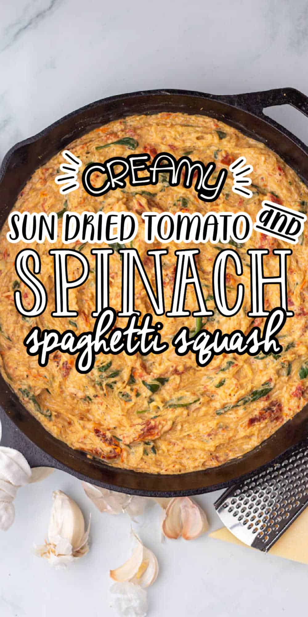 Sun Dried Tomatoes and Spinach Spaghetti Squash • Low Carb Nomad