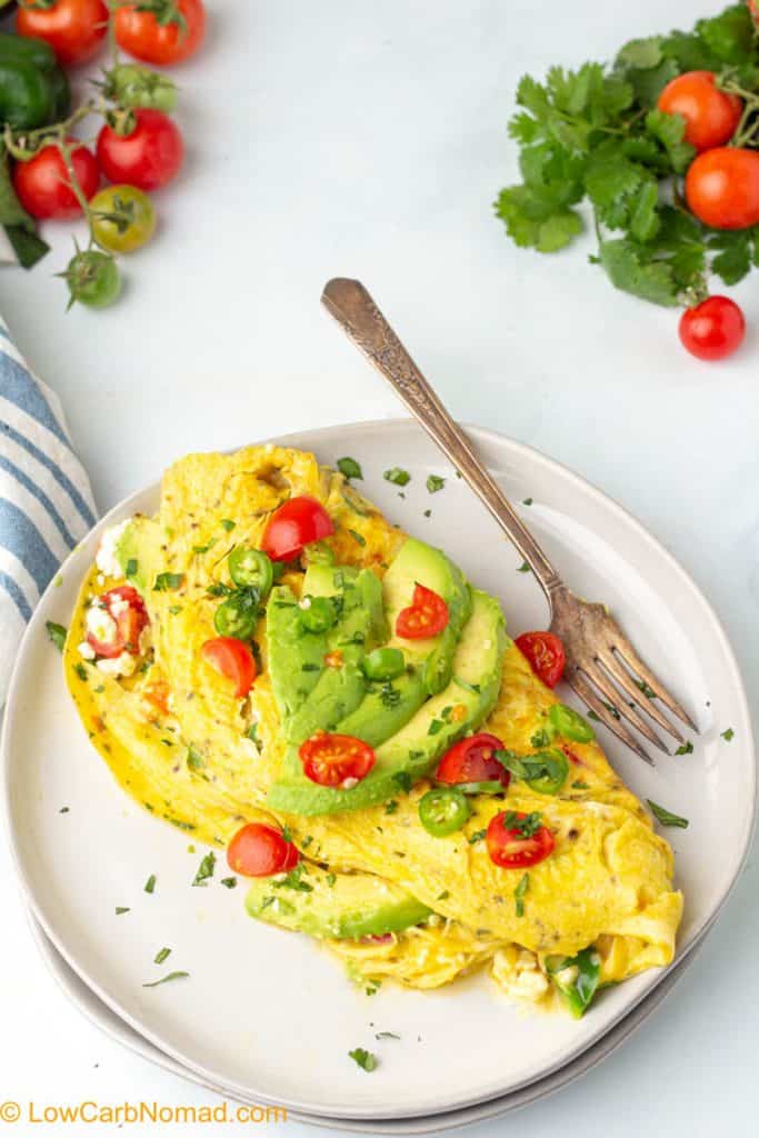 Tex-Mex Omelette - Easy Low Carb Omelette • Low Carb Nomad