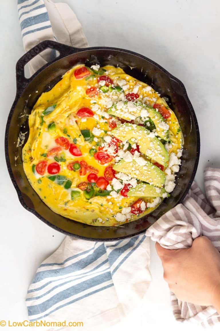 TexMex Omelette Easy Low Carb Omelette • Low Carb Nomad
