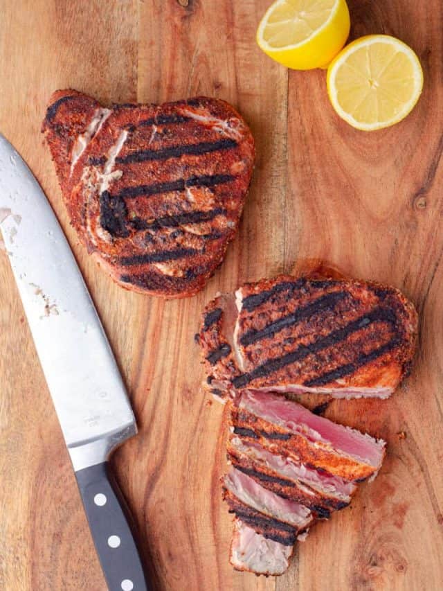 Grilled Blackened Tuna Steaks • Low Carb Nomad