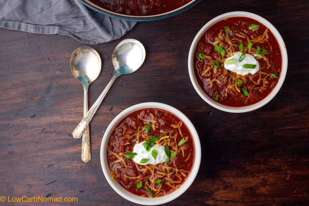 Low Carb Chili Recipe • Low Carb Nomad