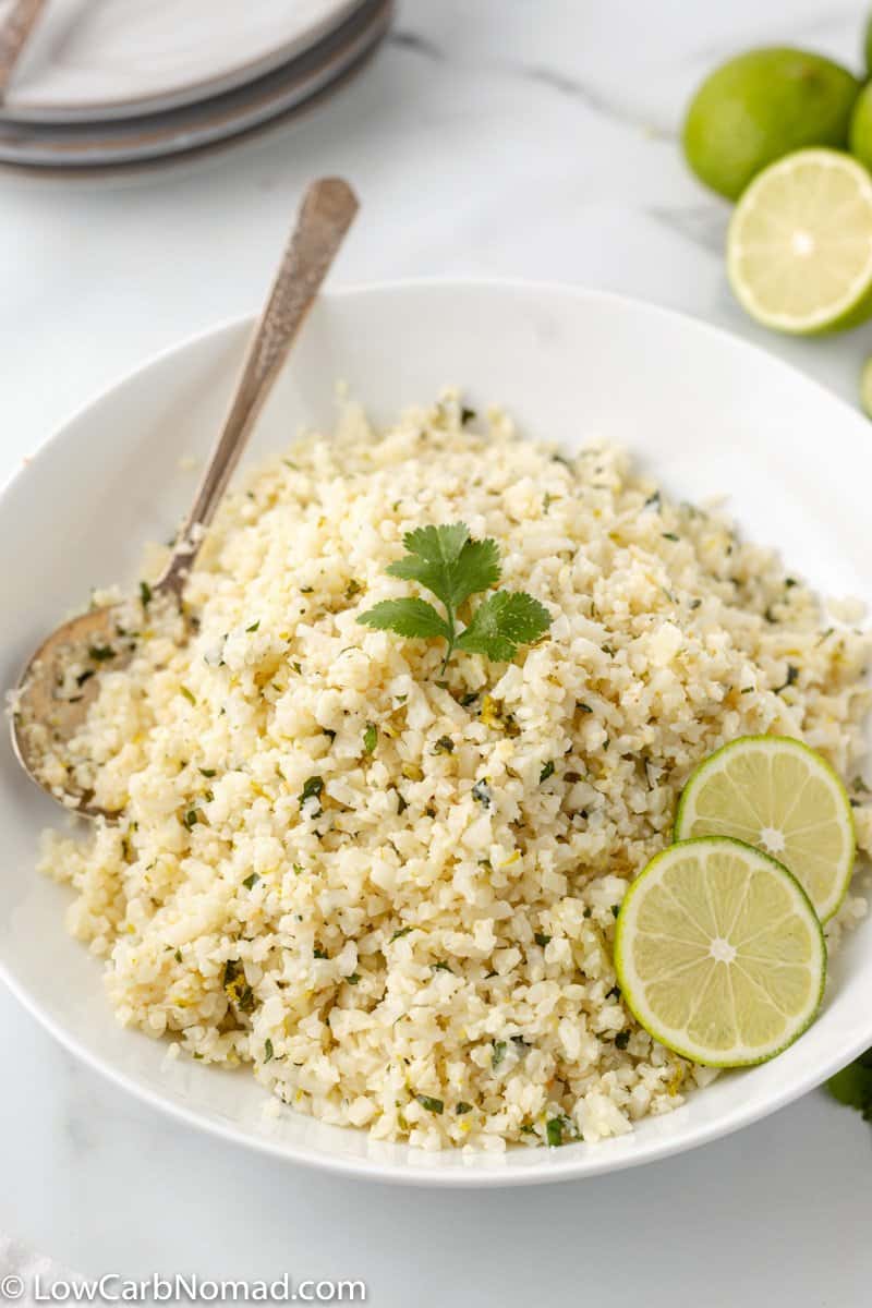 Cilantro Lime Cauliflower Rice (Chipotle Copy Cat Recipe)