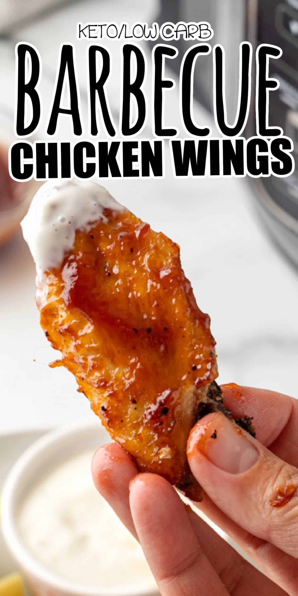 Low Carb Keto Air Fried BBQ Chicken Wings • Low Carb Nomad