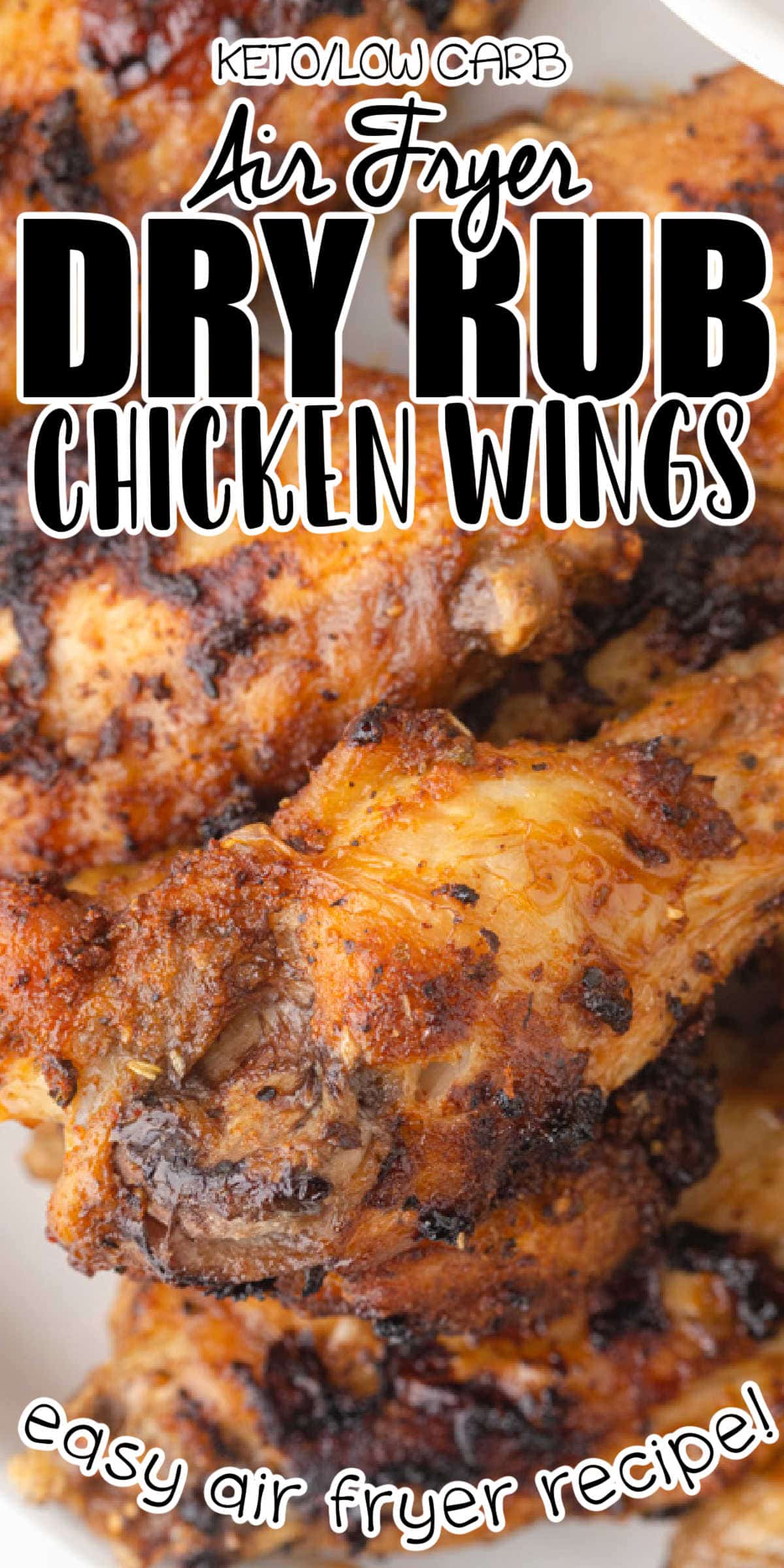 Crispy Dry Rub Air Fryer Chicken Wings Recipe • Low Carb Nomad