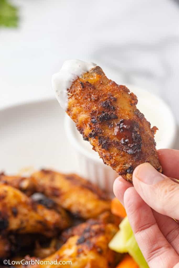 Crispy Dry Rub Air Fryer Chicken Wings Recipe • Low Carb Nomad