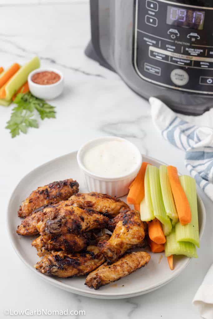 Crispy Dry Rub Air Fryer Chicken Wings Recipe • Low Carb Nomad