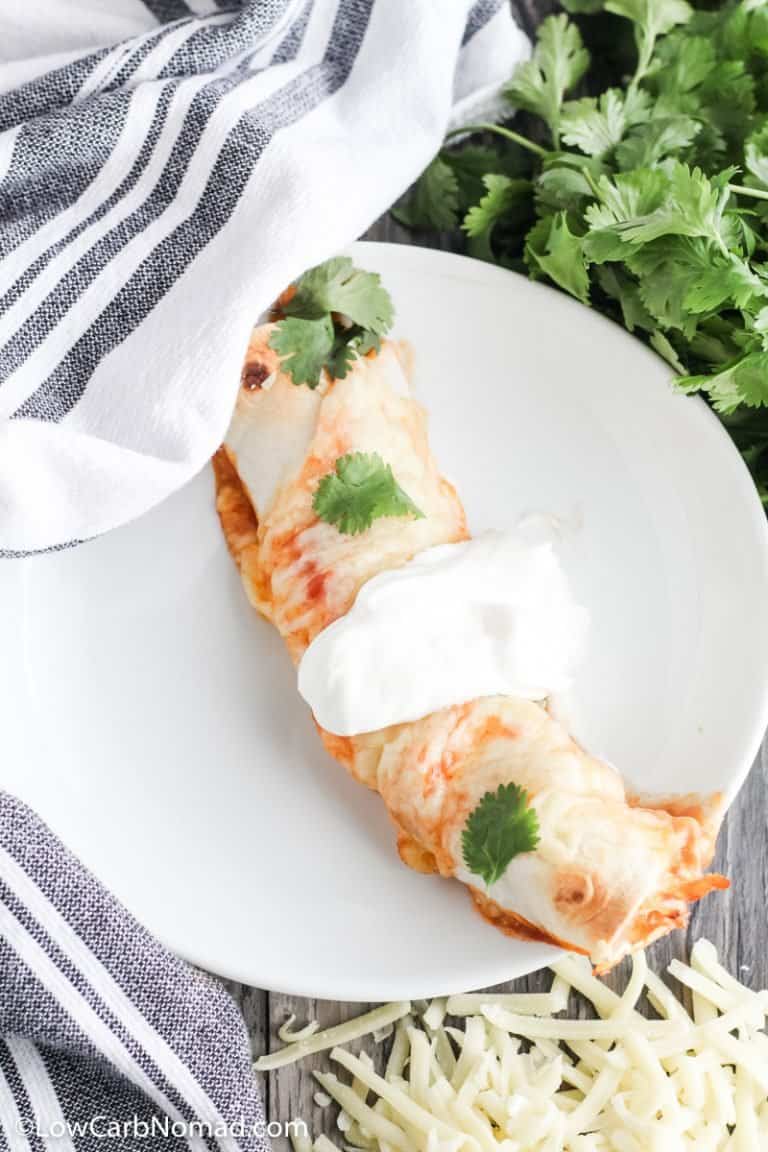 Low Carb Chicken Enchiladas Recipe • Low Carb Nomad