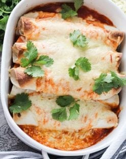 Low Carb Chicken Enchiladas