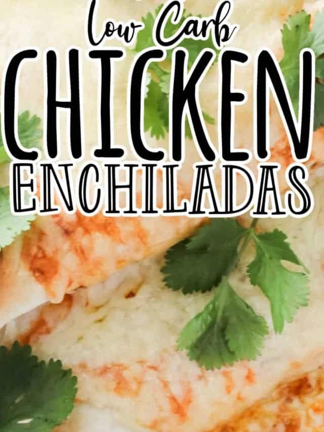 Keto Low Carb Chicken Enchiladas Recipe • Low Carb Nomad