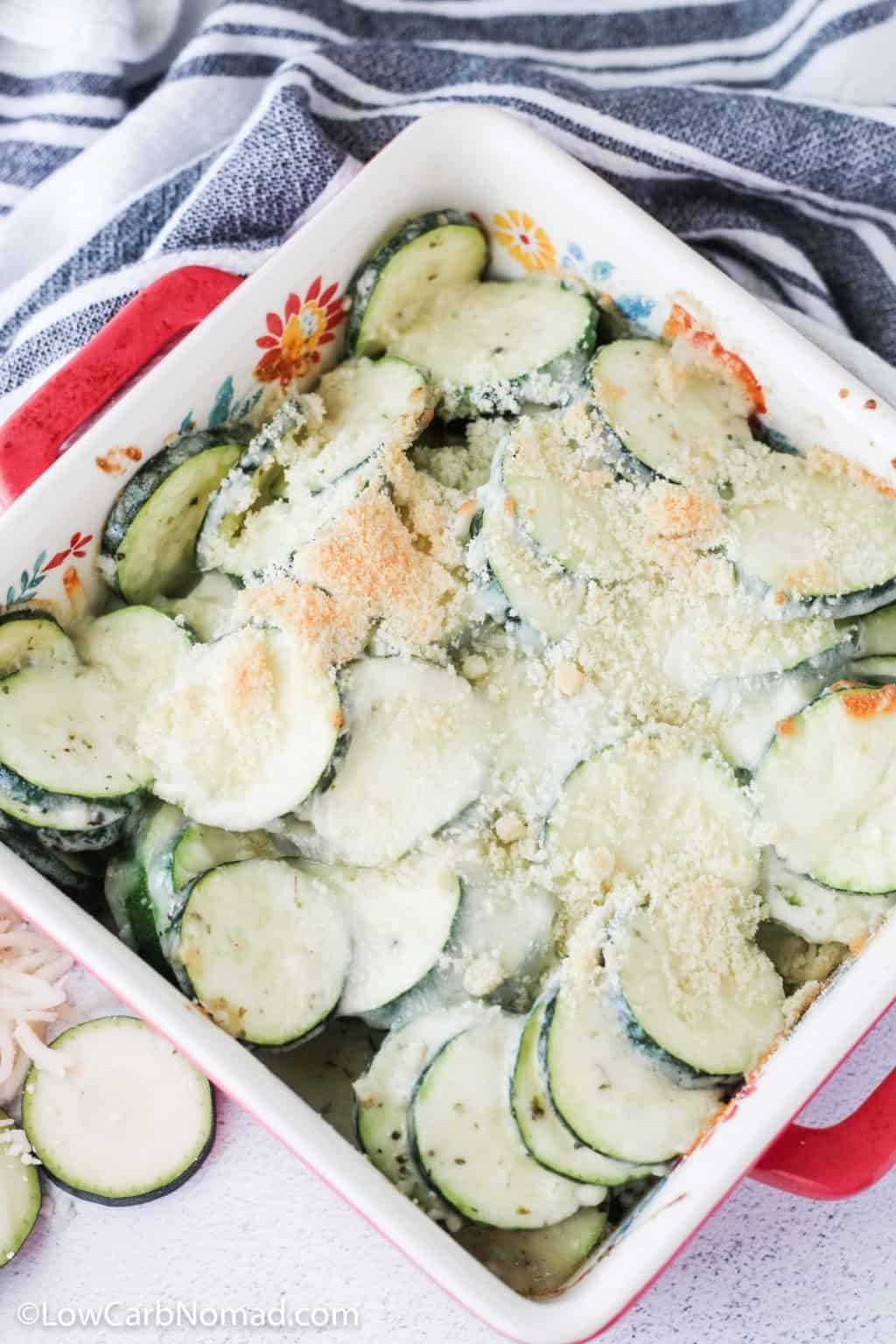 Cheesy Zucchini Casserole • Low Carb Nomad